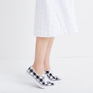Vans x Madewell gingham check shoes